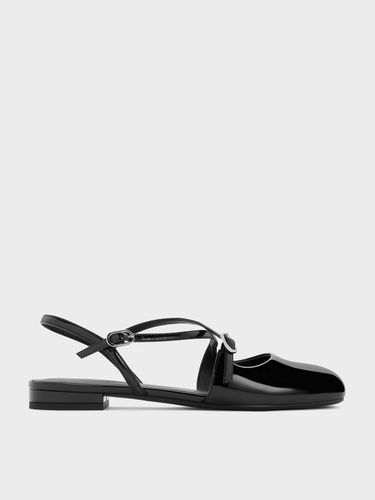 Charles & Keith - Chaussures vernies à bride arrière et boucle - Charles & Keith - Modalova