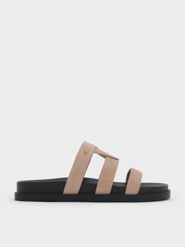 Sandales à plateforme en suède Petina - Charles & Keith - Modalova