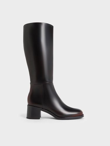 Charles & Keith - Bottes hautes et talon carré Louise - Charles & Keith - Modalova