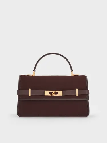 Sac à main en suède recyclé à boucle Arlet - Charles & Keith - Modalova