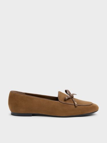 Mocassins à Nœud en Cuir et Suède - Charles & Keith - Modalova