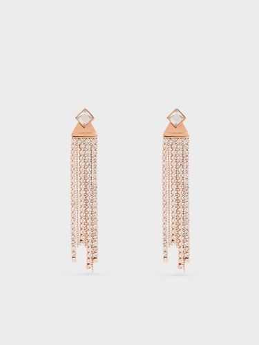 Boucles d'oreilles pendantes en cristal Quincy - Charles & Keith - Modalova