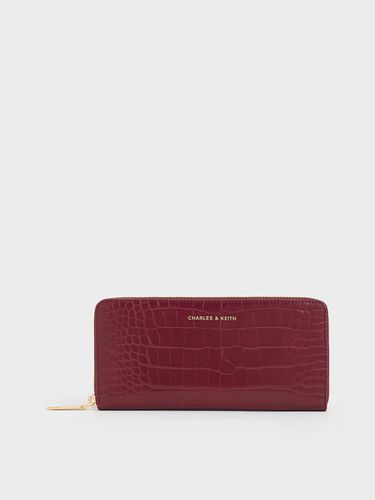 Charles & Keith - Portefeuille zippé effet croco - Charles & Keith - Modalova