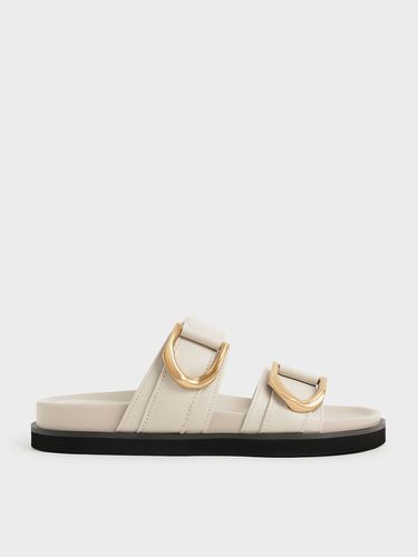 Charles & Keith - Sandales Gabine en cuir avec boucle - Charles & Keith - Modalova