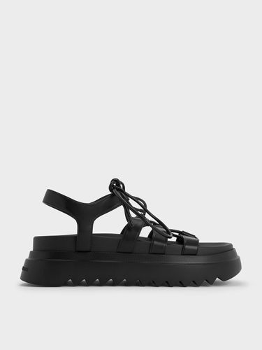 Charles & Keith - Spartiates compensées à lacets - Charles & Keith - Modalova