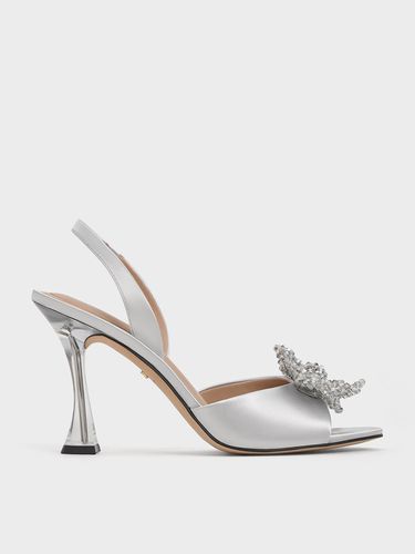 Charles & Keith - Escarpins en polyester recyclé à bride arrière et nœud perlé - Charles & Keith - Modalova