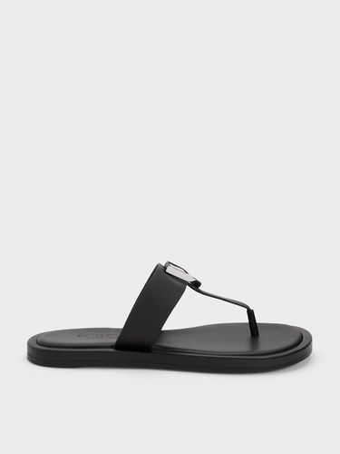 Charles & Keith - Sandales tongs en cuir Gabine - Charles & Keith - Modalova