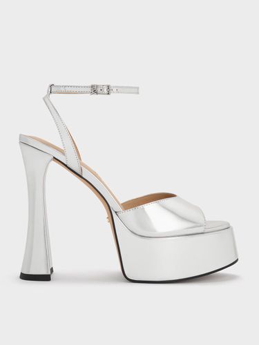 Charles & Keith - Sandales à plateforme en cuir métallisé Michelle - Charles & Keith - Modalova
