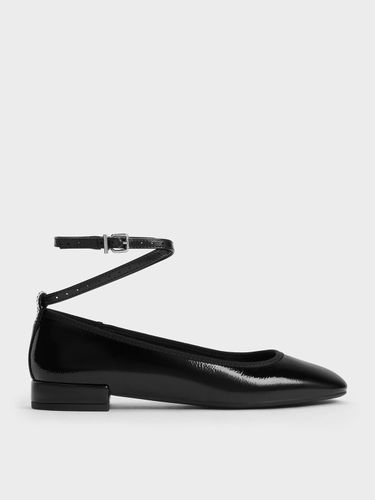 Charles & Keith - Ballerines vernies à bride de cheville - Charles & Keith - Modalova
