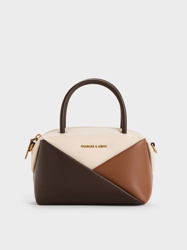 Sac bowling géométrique à couleurs contrastées Midori - Charles & Keith - Modalova