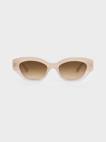 Charles & Keith - Lunettes de soleil yeux de chat en acétate recyclé - Charles & Keith - Modalova