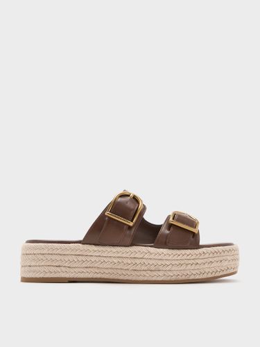 Charles & Keith - Sandales espadrilles à plateforme à double lanière - Charles & Keith - Modalova