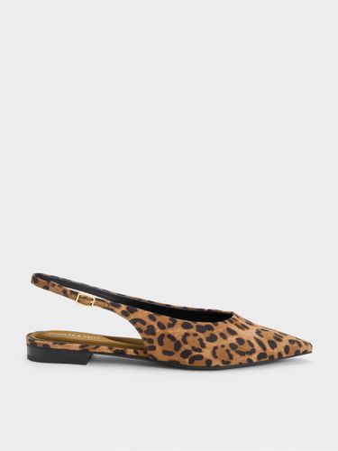 Ballerines Emelia à bride arrière imprimé léopard - Charles & Keith - Modalova
