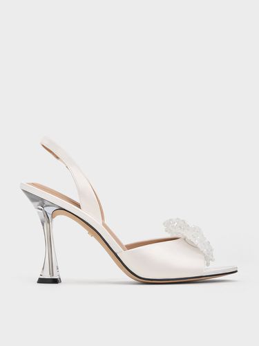 Charles & Keith - Escarpins en polyester recyclé à bride arrière et nœud perlé - Charles & Keith - Modalova