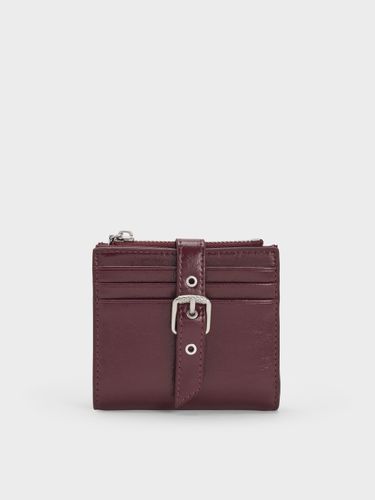 Charles & Keith - Porte-monnaie zippé métallisé avec sangle à oeillets Blaise - Charles & Keith - Modalova