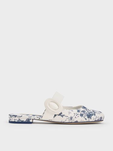 Charles & Keith - Mules plates imprimé floral à boucle ovale - Charles & Keith - Modalova