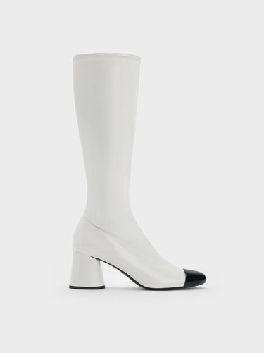 Charles & Keith - Bottes hauteur de genou bicolores Coco - Charles & Keith - Modalova
