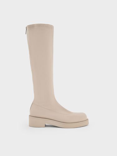 Charles & Keith - Bottes hautes à semelle épaisse en suédine - Charles & Keith - Modalova