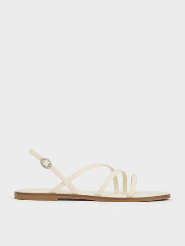 Charles & Keith - Sandales asymétriques métallique sà triple lanière - Charles & Keith - Modalova