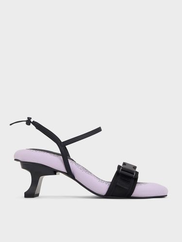 Charles & Keith - Sandales en nylon à talon sculpté et bord ondulé - Charles & Keith - Modalova