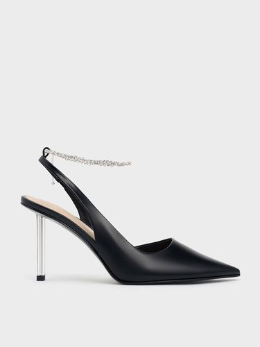 Charles & Keith - Escarpins d'Orsey à chaîne de cheville et cristaux - Charles & Keith - Modalova