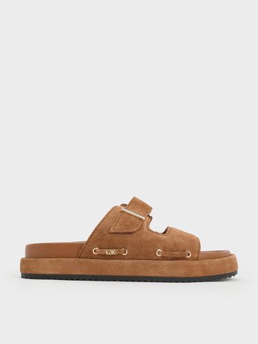 Charles & Keith - Claquettes en daim Kori - Charles & Keith - Modalova