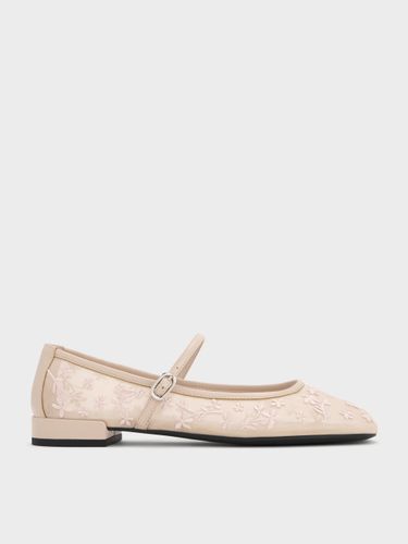 Charles & Keith - Mary Jane en maille à broderie florale Gertrude - Charles & Keith - Modalova