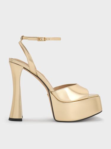 Charles & Keith - Sandales à plateforme en cuir métallisé Michelle - Charles & Keith - Modalova