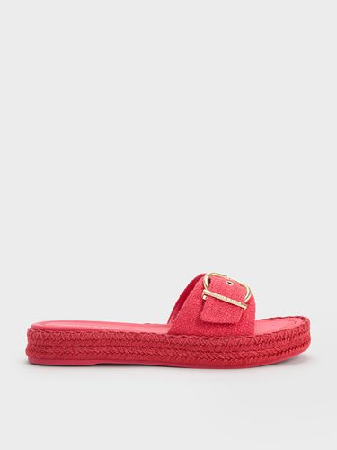 Charles & Keith - Sandales espadrilles en lin à boucle - Charles & Keith - Modalova