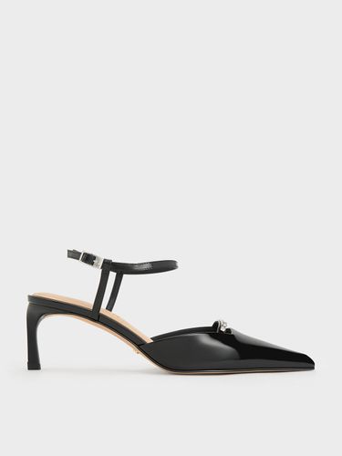 Charles & Keith - Escarpins en cuir à talon de chaton et bout pointu - Charles & Keith - Modalova