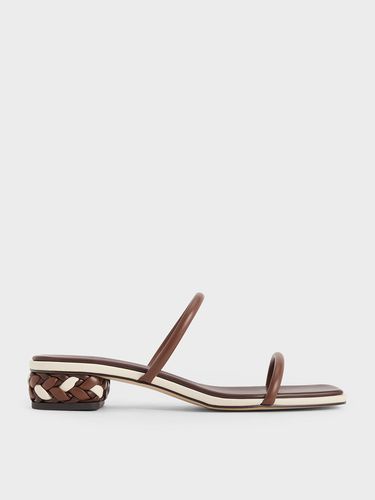 Charles & Keith - Mules à double lanière et talon tressé - Charles & Keith - Modalova