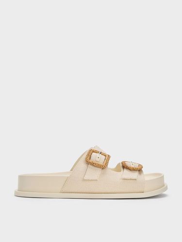 Charles & Keith - Sandales à double lanière et boucle tissée - Charles & Keith - Modalova
