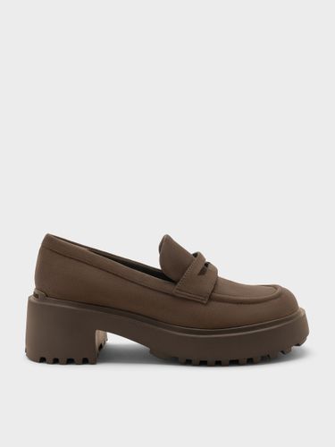 Mocassins plateforme en suédine Evan - Charles & Keith - Modalova