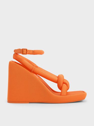 Charles & Keith - Sandales à talon compensée et lanière nouée Toni - Charles & Keith - Modalova