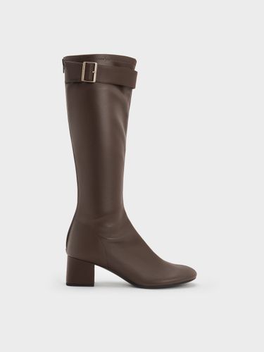 Charles & Keith - Bottes hautes à boucle et talon Gerry - Charles & Keith - Modalova