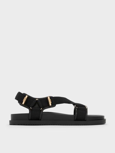 Charles & Keith - Sandales sportives croisées en cuir et tissu Granta - Charles & Keith - Modalova