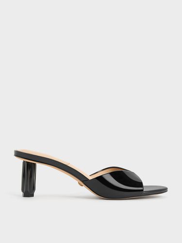 Charles & Keith - Mules en cuir à talon géométrique - Charles & Keith - Modalova