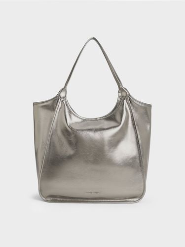 Charles & Keith - Sac cabas souple métallisé effet froissé Sianna - Charles & Keith - Modalova