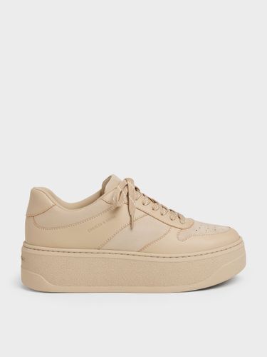 Baskets Plateformes en Suède Synthétique - Charles & Keith - Modalova