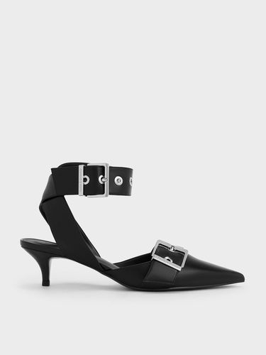 Charles & Keith - Escarpins à talon de chaton avec lanière à oeillets - Charles & Keith - Modalova