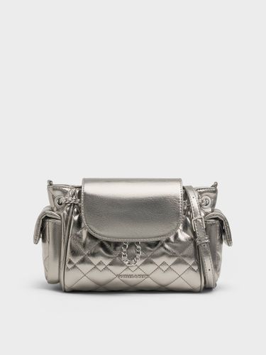 Charles & Keith - Sac à dos matelassé à double rabat avant Duo - Charles & Keith - Modalova