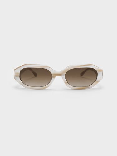 Charles & Keith - Lunettes de soleil ovales en acétate recyclé Gabine - Charles & Keith - Modalova