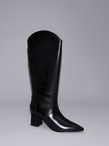 Charles & Keith - Bottes hauteur de genou et talon trapèze Lucinda - Charles & Keith - Modalova