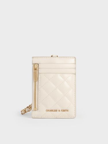 Charles & Keith - Porte-cartes matelassé à lanière tressée Wisteria - Charles & Keith - Modalova