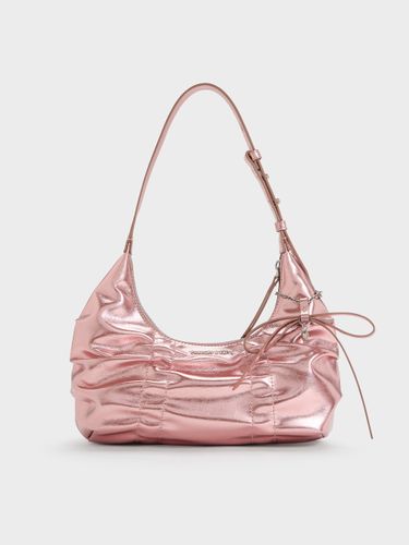 Charles & Keith - Sac hobo métallisé froncé Kadee - Charles & Keith - Modalova