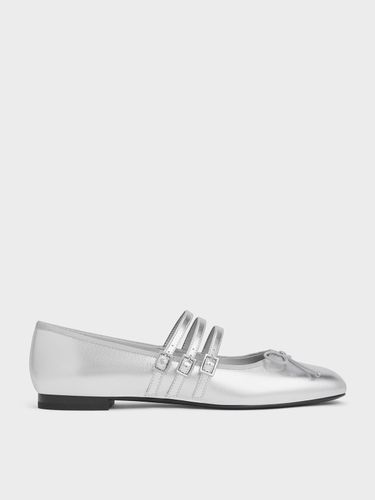 Charles & Keith - Mary Jane métallisées à triple lanières - Charles & Keith - Modalova