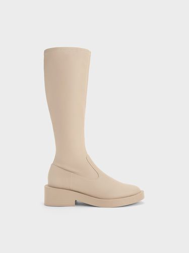 Charles & Keith - Bottes hauteur de genou à fermeture latérale - Charles & Keith - Modalova