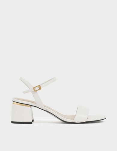 Charles & Keith - Sandales à talon carré et bride de cheville - Charles & Keith - Modalova