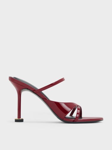 Charles & Keith - Mules vernies à talon sculpté et lanières croisées - Charles & Keith - Modalova