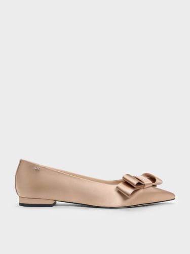 Ballerines pointues à nœud plissé - Charles & Keith - Modalova